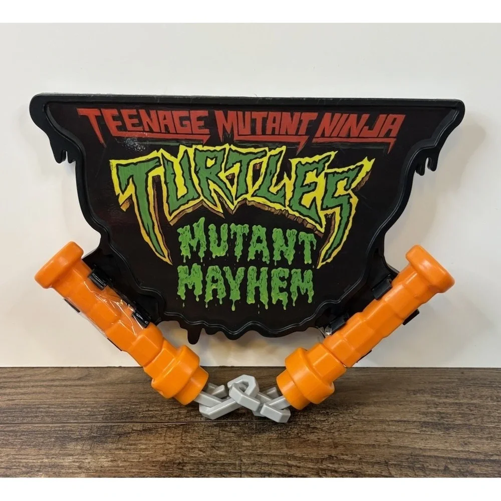 TMNT Ninja Turtles Kids BMX Bike Handle Bar Front Piece Nunchucks